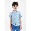 Monster Jam Grave Digger El Toro Loco Megalodon Truck Matching Family Hawaiian Button Down Shirt Toddler - 2 of 4