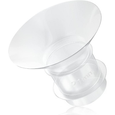 Ever-youth Wide Mouth Inserts Flanges Compatible with Momcozy S9/S10/S12 Wearable Breastpump Wearable Wide Mouth Breast Pump Shield/Flange Momcozy Pump S9/S10/S12 Parts Replace 17mm White 