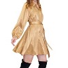 Women's Button Down Skirt Mini Dress - current air - 2 of 4