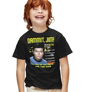 Boys' Star Trek All Of The Above T-Shirt Black X Large - 1 of 4