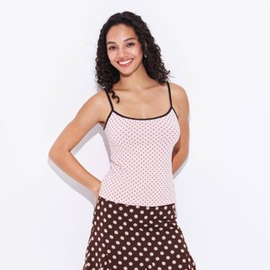 Women's Reversible Cami - Wild Fable™ Pink Polka Dots M : Target