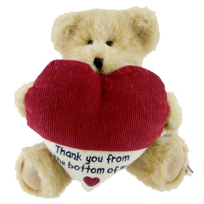 Boyds Bears Plush 8.0 Inch Manny Thanks Gratitude Heart Plush Figurines