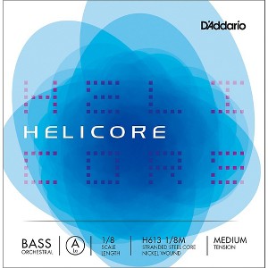 D'Addario Helicore Orchestral Series Double Bass A String 1/8 Size - 1 of 2