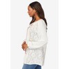 Roaman's Women's Plus Size Embroidered Boho Tunic - 4 of 4