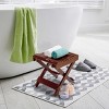 Sorbus Bamboo Folding Step Stool Bench - Great for Bathroom, Spa, Sauna, Collapsable Wooden Seat, Fully Assembled - 2 of 4