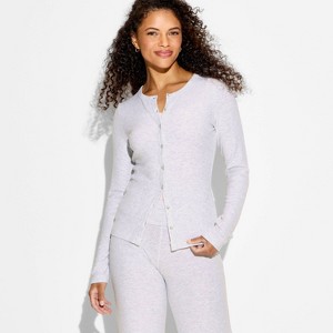 Women's Cozy Leisure Long Sleeve Blouse - Wild Fable™ - 1 of 3