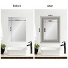 Amanti Art Mirror Makeover Bathroom Mirror Frame Border Kit - Fully Assembled Peel and Stick Frame - Mirror NOT Included - Parlor Trim - 4 of 4