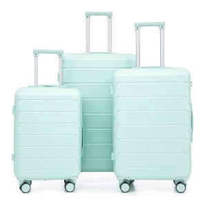 MAYEERTY 3-Piece Luggage Set (20"/24"/28") - PP Spinner Wheels, Carry-On, Matching Color, Combination Lock - 1 of 4