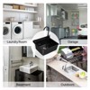 ROVSUN Plastic Wall-Mounted Utility Sink, Wall-Mounted Utility Tub with Wall Bracket, Hot&Cold Faucet - 3 of 4