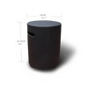 Elementi 20" Propane Tank Cover Concrete Hideaway Table for 20 lb Tank – Black - 3 of 4