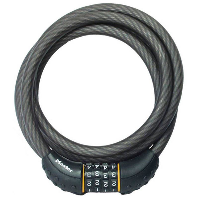 Master Lock 6' X 1/2" Re settable Combo Cable, 1 of 8