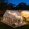 6x11 FT Greenhouse for Outdoors, Lockable Door and Ajustable Roof Vent, Polycarbonate Greenhouse with Windproof Aluminum Frame - 3 of 4