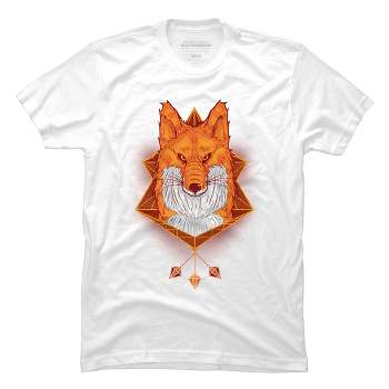 Men's Design By Humans Rainbow Fox By Andywestface T-shirt - White ...