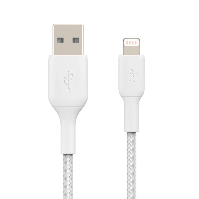 Belkin® BOOST UP CHARGE™ 3.3-Ft. Braided Lightning® to USB-A Cable, White, 5 of 8