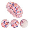 Unique Bargains Women's Flower Pattern Shower Cap 1 Pc - 3 of 3