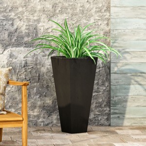 Okak 24.75"/28.5"/32.5" H*13"W Tapered Planter Pot with Drainage Tray Large Indoor/Outdoor Plant Pot for Trees & Floor Plants - 1 of 4