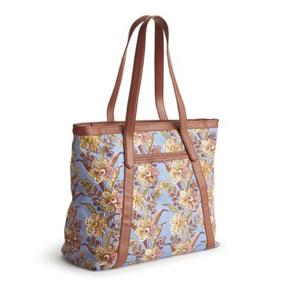 Vera Bradley Women's Oxford Canvas Original Zip Tote Bag Begonia Fields — фото 2