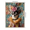 Amanti Art The Duchess Chihuahua by Mowzu  Framed Canvas Wall Art - 3 of 4