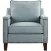 Uttermost Charlotta Light Sea Mist Fabric Accent Chair - 2 of 4