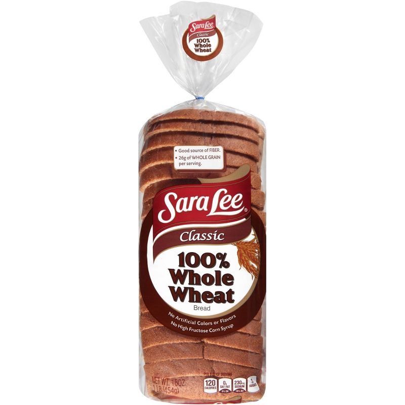 Sara Lee 100% Whole Wheat Classic Wheat Bread - 16oz, 1 of 6