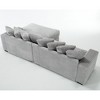 NicBex Couches for Living Room 2-Piece L-Shaped Sofa Corduroy Upholstered Sofa Left Chaise Daybed with Armrests and 8 Throw Pillows - 2 of 4