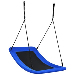 Gymax Giant 60" Tree Swing 700 lbs Capacity for Kids and Adults w/ Adjustable Ropes Steel Frame for Backyard and Playground Blue - 1 of 4
