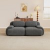 Aukfa Modular Corduroy Sectional Sofa with Ergonomic Support - Pet Friendly, Easy Assembly, Non-Slip Base Design - 2 of 4