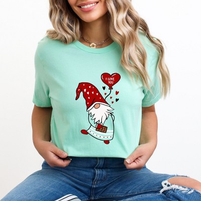 Simply Sage Market Valentine Gnome Heart Short Sleeve Tee - 2XL - Mint