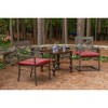 Casual Cushion Solid Sunbrella Fabric 2-Piece Indoor/Outdoor Seat Pad Cushion, 20"W x 18"L - 2 of 4