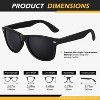 Attop Classic retro polarized black sunglasses suitable for fishing, driving, hiking - 2 of 4