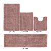 Lux Premium 100% Cotton Tufted Solid Reversible 4 Piece Bath Rug Set – Ultra-Soft, Water-Absorbent, Durable, Machine Washable Bathroom Rug - 2 of 4