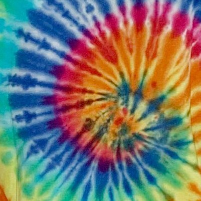 tie dye bright swirl short sleeve
