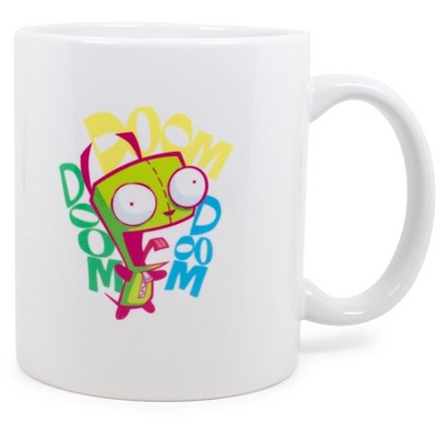 Surreal Entertainment Nickelodeon Invader Zim "Doom Doom Doom" Ceramic Mug Exclusive | Holds 11 Ounces