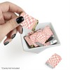 Big Dot of Happiness Pink Checkered Party - Mini Candy Bar Wrapper Stickers - Small Favors - 40 Count - 2 of 4