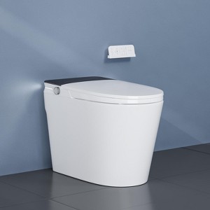 Smart Toilet with Bidet & Auto Flush, Elongated Comfort Height Bowl with Foot Sensor, Warm Water Bidet/Air Dryer, Heated Seat,Modern Bathroom Toilet - 1 of 4