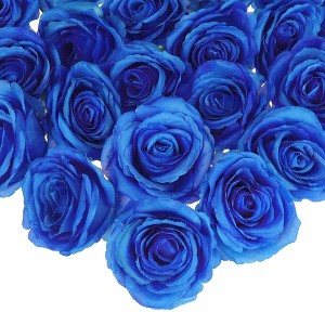 REGALWOVEN Home Decor Silk Fake Roses Artificial Flower Head for DIY Crafts Wedding 2.8" 25 Pcs - 1 of 4