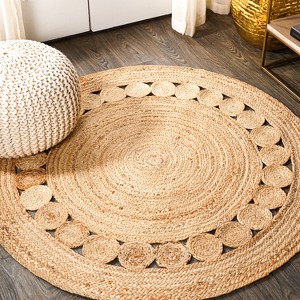 Dahlia Round Area Rug - JONATHAN Y - 1 of 4