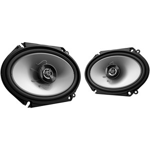 KENWOOD® Sport Series KFC-6866S 6-In. x 8-In., 250-Watt-Max 2-Way Full-Range Coaxial Speakers, Black, 2 Pack - 1 of 4