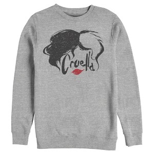 Men's Cruella Red Lips Logo Sweatshirt - 1 of 4