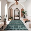 Modern Abstract Stripe Area Rug Floor Mat Indoor Low Pile Non Slip Soft Carpet For Living Room Bedroom Washable Foldable Rugs - 2 of 4