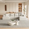 Oversized 132" Chenille Modular L-Shaped Sectional Sofa with 6 Pillows, 6-Piece Free combination, No Assembly Required - 4 of 4
