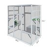Gulches 62.6" Outdoor Wooden Cat House Large Catio, Solid Wood Cat Cage Shelter Enclosure Playpen with Anti-UV& Waterproof, 7 Platforms - 3 of 4