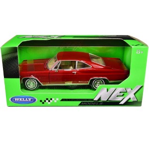 1965 Chevrolet Impala SS 396 Red Metallic "NEX Models" 1/24 Diecast Model Car by Welly - 1 of 3