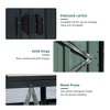Garbage Bin Shed Stores 3 Trash Cans Metal Outdoor Bin Shed for Garbage Storage, Stainless Galvanized Steel, Bin Shed for Garden Yard Lawn - 4 of 4