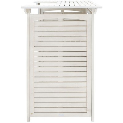 Monterey White Acacia Wood Outdoor Bar Table