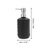Unique Bargains Durable Cylinder Twill Lines Soap Dispenser 1 Pc - 4 of 4