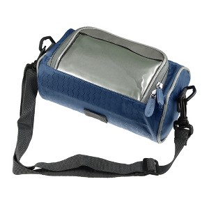 Unique Bargains Bike Handlebar Bag with Touch Screen Phone Holder Front Storage Bag 1 Pc - 1 of 4