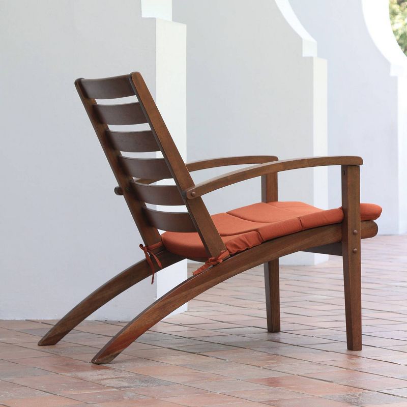 Westlake 3pc Wood Patio Chat Set with Cushion - Red Brick - Cambridge Casual, 6 of 10