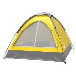 Leisure Sports 2-Person Dome Tent with Removable Rainfly and Carry Bag - Yellow