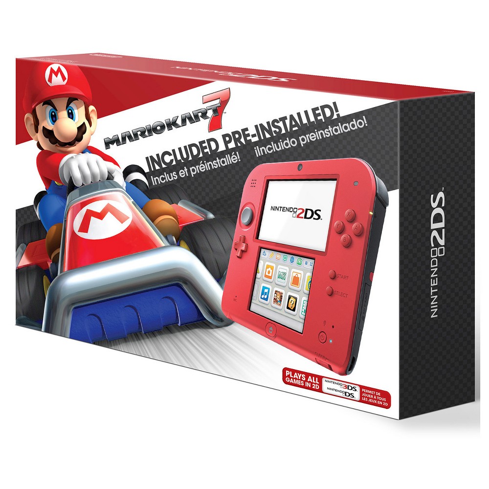 UPC 045496781446 product image for Nintendo 2DS Bundle with Mario Kart 7 - Crimson Red | upcitemdb.com